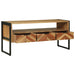 Cabinet TV cu sertar Maro 100 x 35 x 50 cm Lemn masiv de acacia - WALTI WALTI