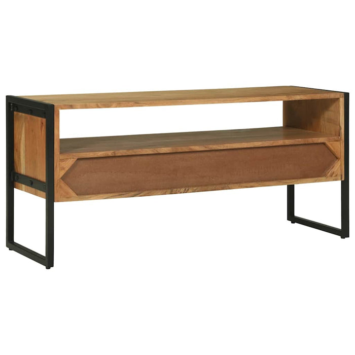 Cabinet TV cu sertar Maro 100 x 35 x 50 cm Lemn masiv de acacia - WALTI WALTI