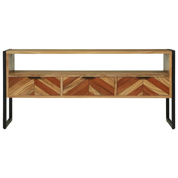 Cabinet TV cu sertar Maro 100 x 35 x 50 cm Lemn masiv de acacia - WALTI WALTI