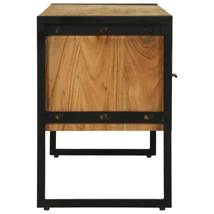 Cabinet TV cu sertar Maro 100 x 35 x 50 cm Lemn masiv de acacia - WALTI WALTI