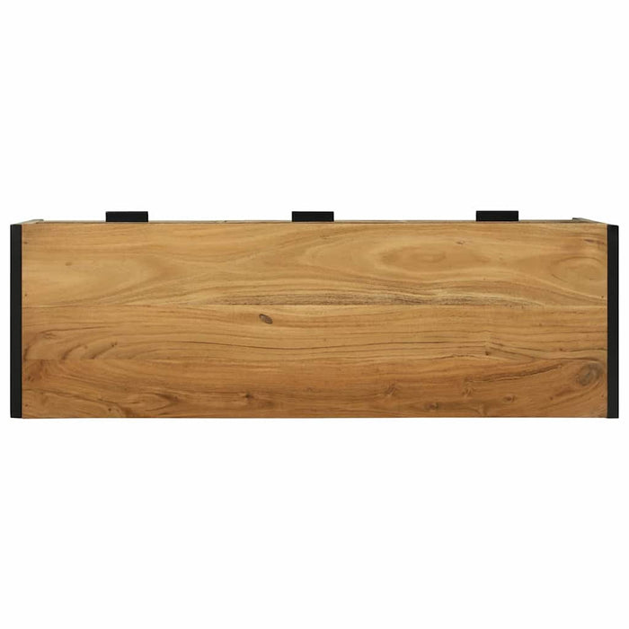 Cabinet TV cu sertar Maro 100 x 35 x 50 cm Lemn masiv de acacia - WALTI WALTI