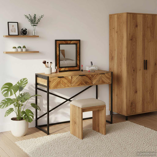Masă de Machiaj Maro 100 x 40 x 120 cm Lemn Solid de Acacia - WALTI WALTI