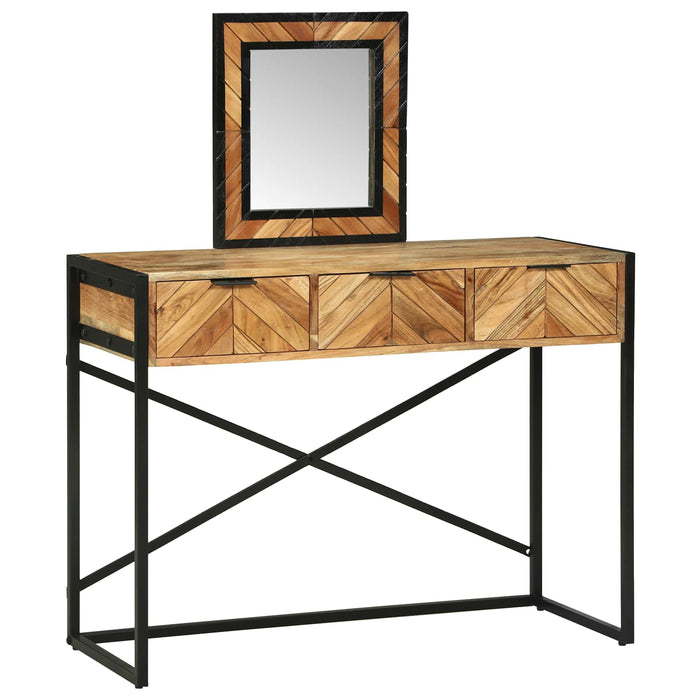Masă de Machiaj Maro 100 x 40 x 120 cm Lemn Solid de Acacia - WALTI WALTI