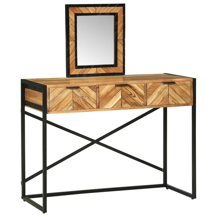 Masă de Machiaj Maro 100 x 40 x 120 cm Lemn Solid de Acacia - WALTI WALTI