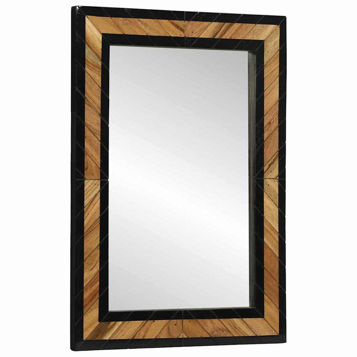 Ogledna de perete Dreptunghiular Negru și Maro 70 x 2 x 70 cm WALTI