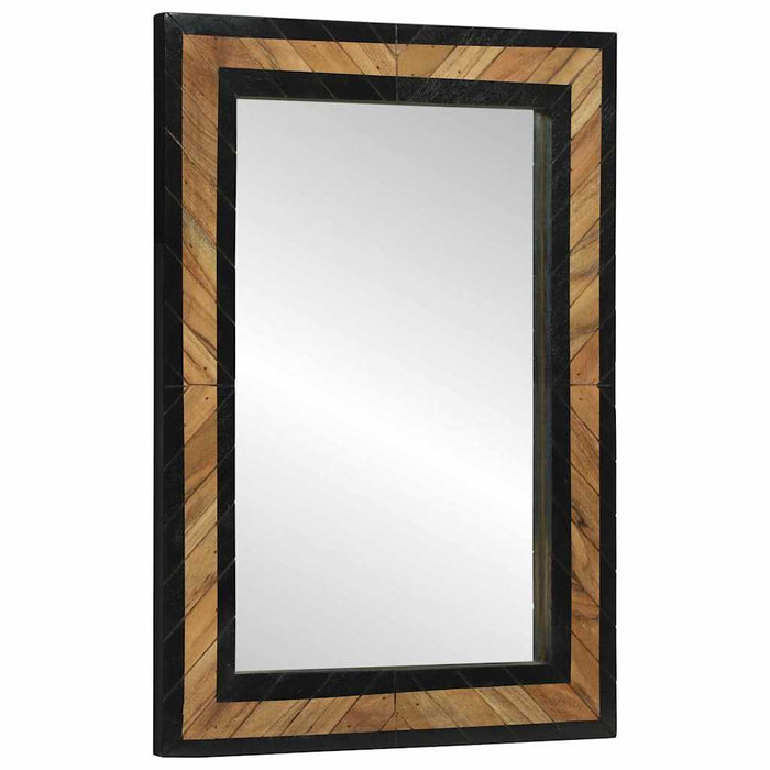 Ogledna de perete Dreptunghiular Negru și Maro 70 x 2 x 70 cm WALTI
