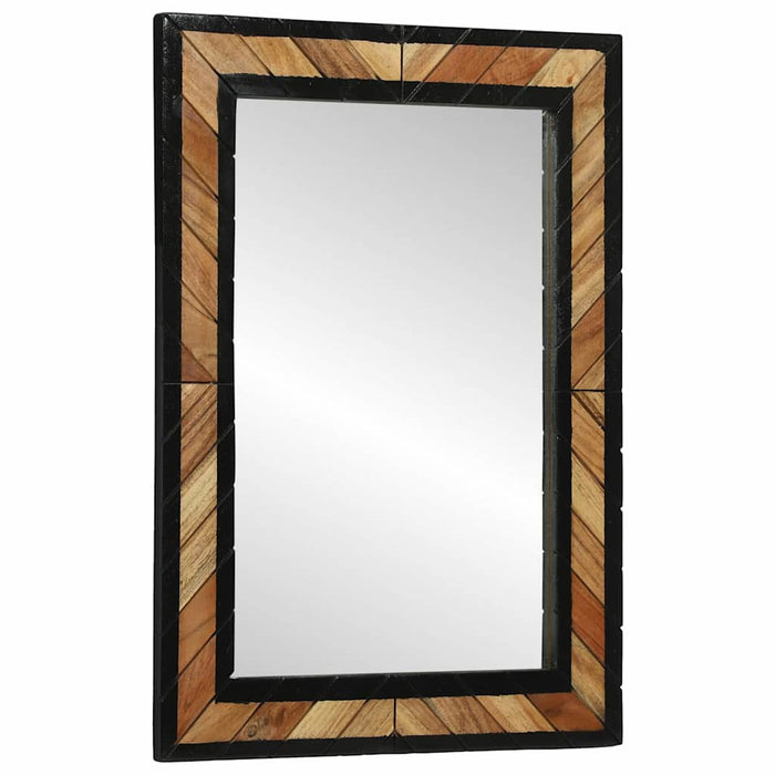Ogledna de perete Dreptunghiular Negru și Maro 70 x 2 x 70 cm WALTI