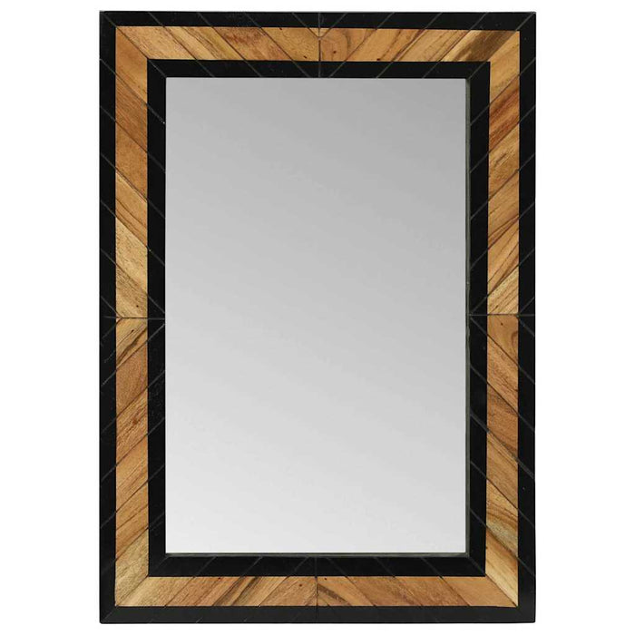 Ogledna de perete Dreptunghiular Negru și Maro 70 x 2 x 70 cm WALTI
