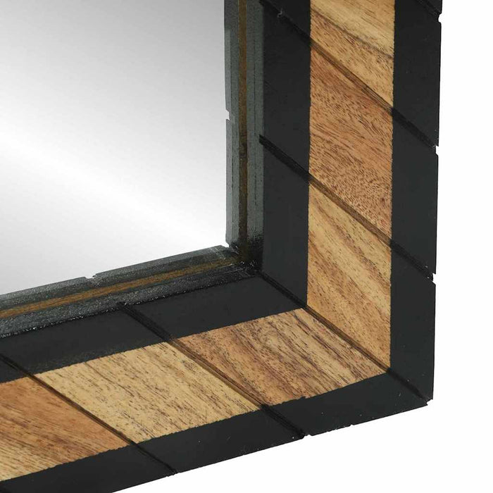 Ogledna de perete Dreptunghiular Negru și Maro 50 x 2 x 90 cm WALTI