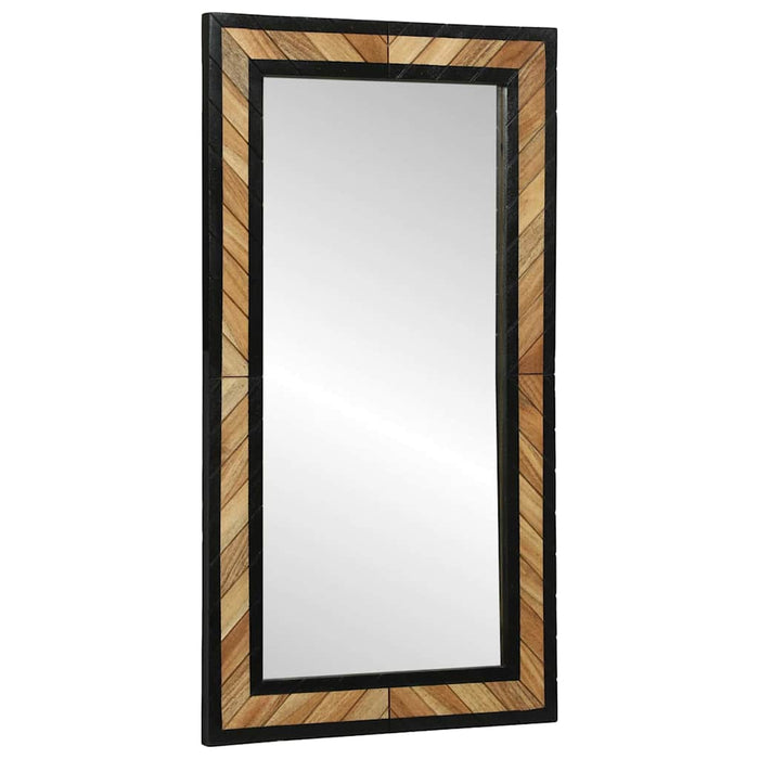 Ogledna de perete Dreptunghiular Negru și Maro 50 x 2 x 90 cm WALTI