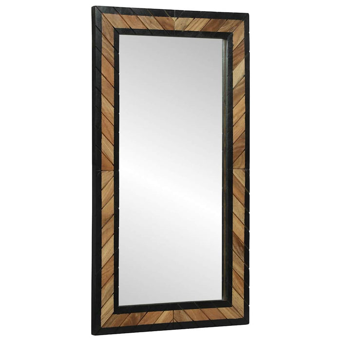 Ogledna de perete Dreptunghiular Negru și Maro 50 x 2 x 90 cm WALTI