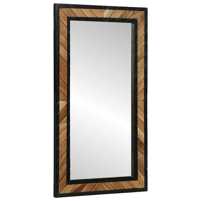 Ogledna de perete Dreptunghiular Negru și Maro 50 x 2 x 90 cm WALTI