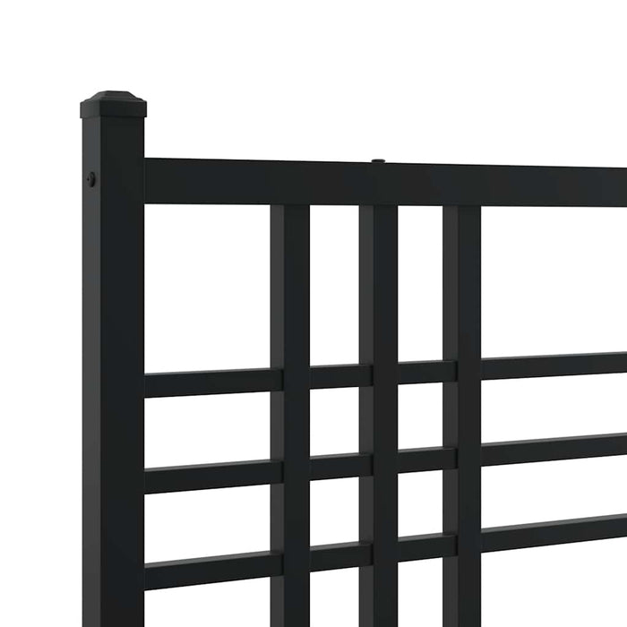 Tăblie de pat de schimb metalică, negru, 100 cm WALTI