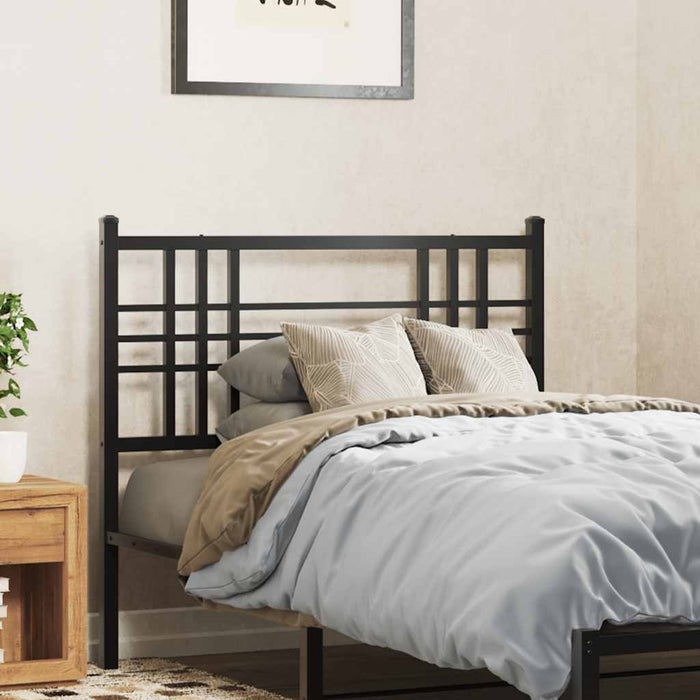 Tăblie de pat de schimb metalică, negru, 100 cm WALTI
