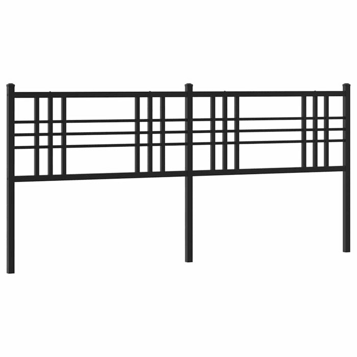 Tăblie de pat de schimb metalică, negru, 193 cm WALTI