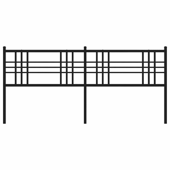 Tăblie de pat de schimb metalică, negru, 193 cm WALTI