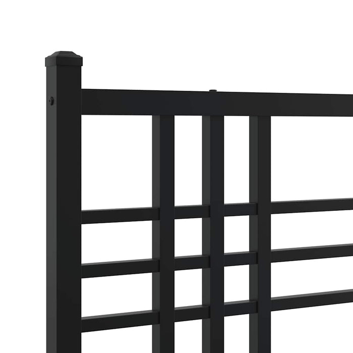 Tăblie de pat de schimb metalică, negru, 193 cm WALTI