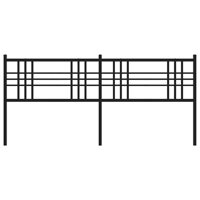 Tăblie de pat de schimb metalică, negru, 200 cm WALTI