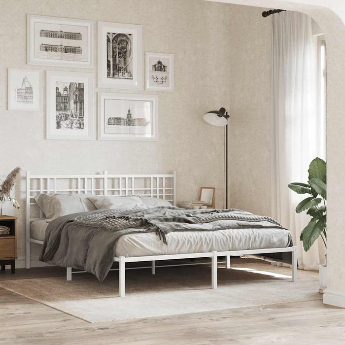 Tăblie de pat de schimb metalică, alb, 160 cm WALTI
