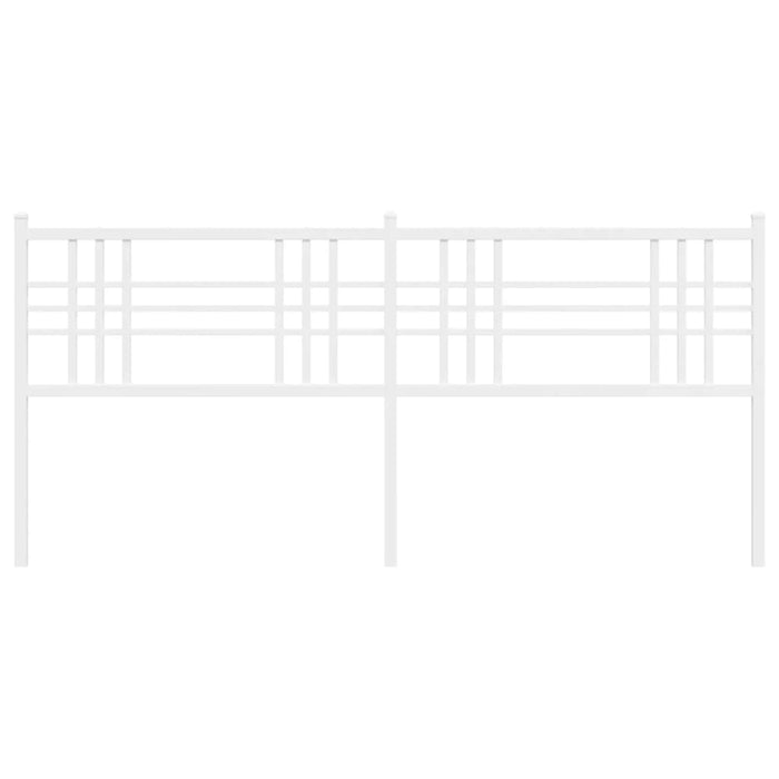 Tăblie de pat metalică, alb, 180 cm - WALTI WALTI