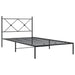 Cadru de pat din metal cu tăblie, negru, 107x203 cm - WALTI WALTI