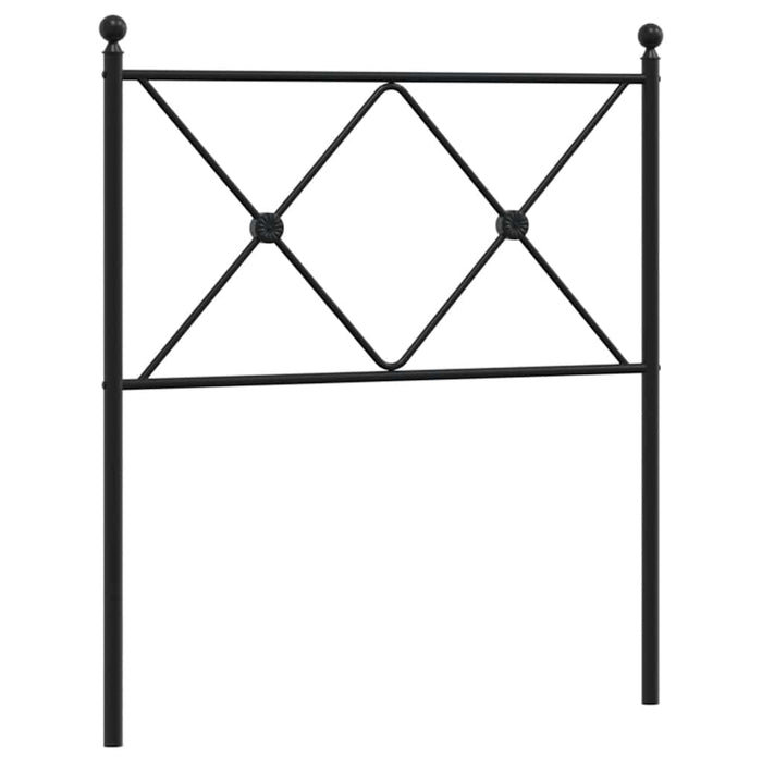 Tăblie de pat de schimb metalică, negru, 75 cm WALTI
