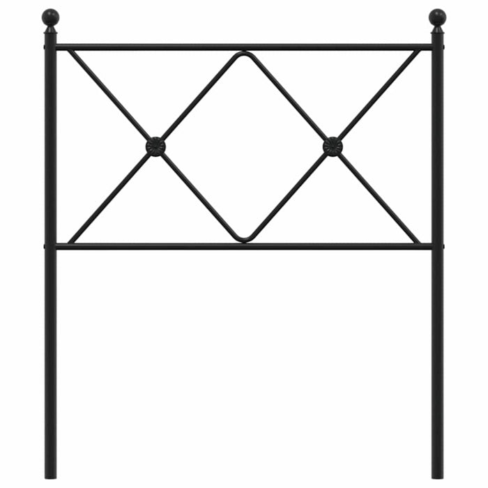 Tăblie de pat de schimb metalică, negru, 75 cm WALTI