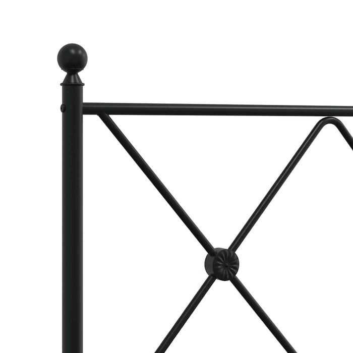 Tăblie de pat de schimb metalică, negru, 75 cm WALTI