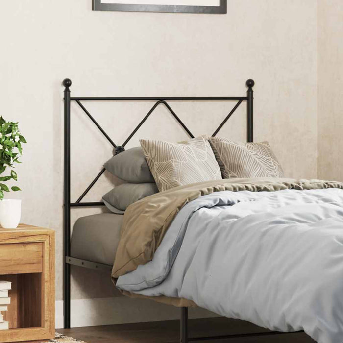 Tăblie de pat de schimb metalică, negru, 75 cm WALTI