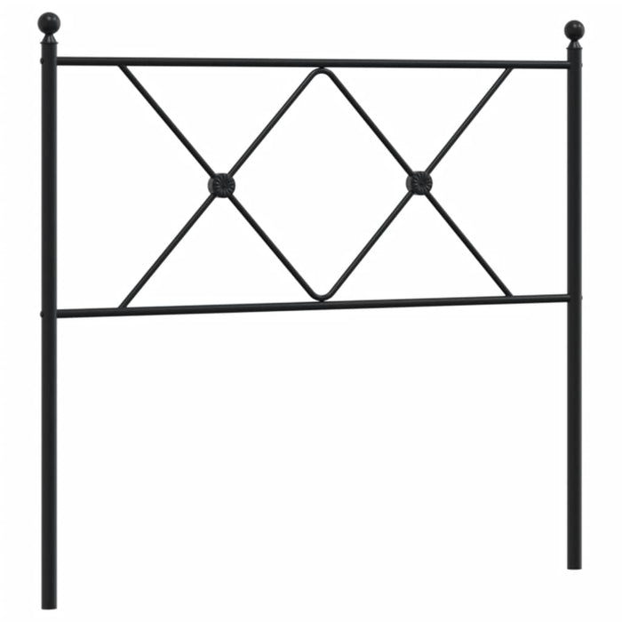 Tăblie de pat metalică, negru, 90 cm - WALTI WALTI