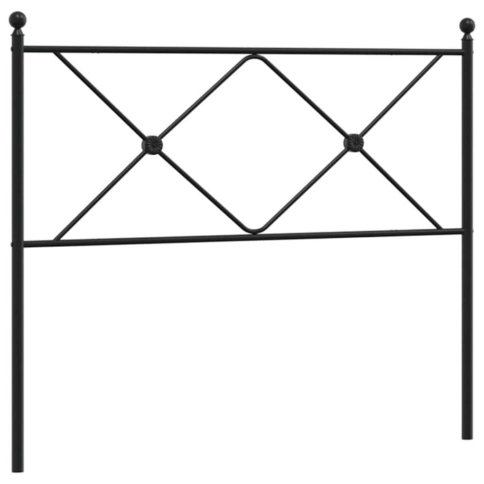 Tăblie de pat de schimb metalică, negru, 100 cm WALTI