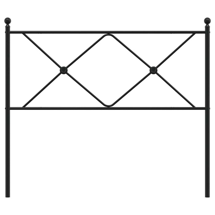 Tăblie de pat de schimb metalică, negru, 100 cm WALTI
