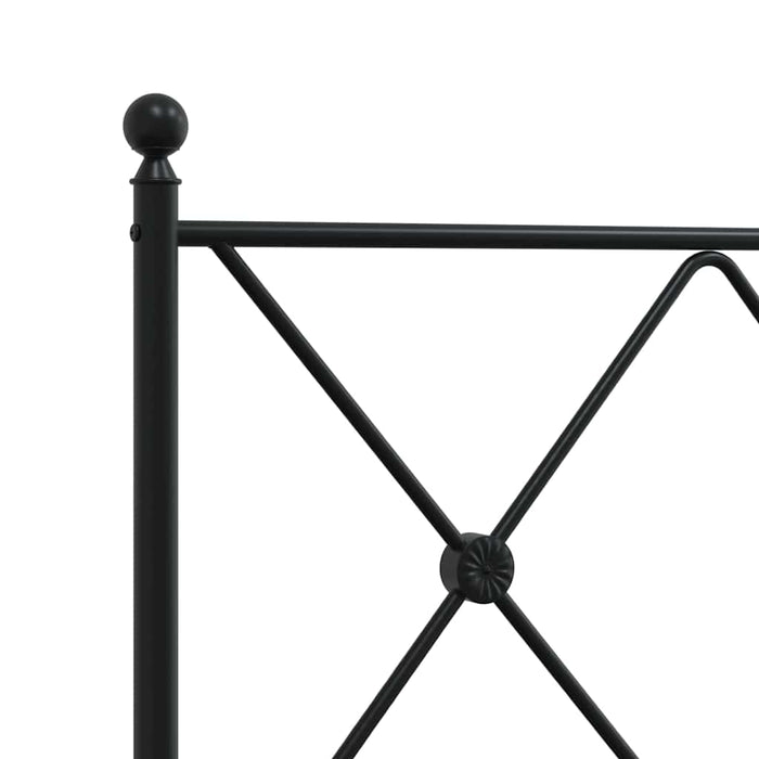 Tăblie de pat de schimb metalică, negru, 100 cm WALTI