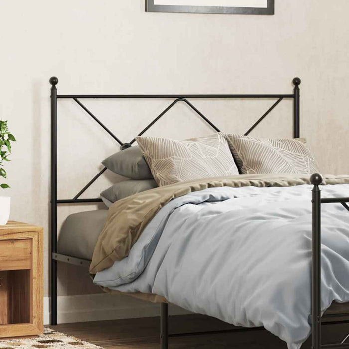 Tăblie de pat de schimb metalică, negru, 100 cm WALTI