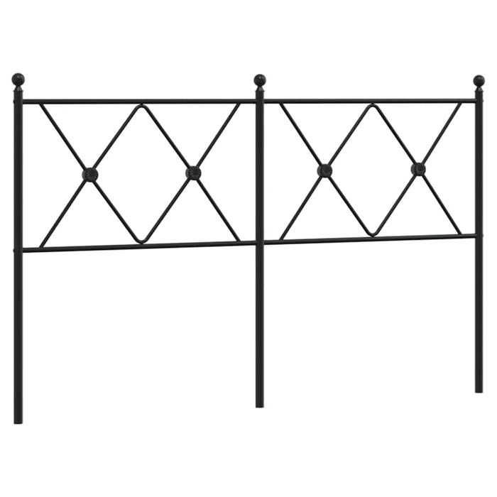 Tăblie de pat de schimb metalică, negru, 137 cm WALTI