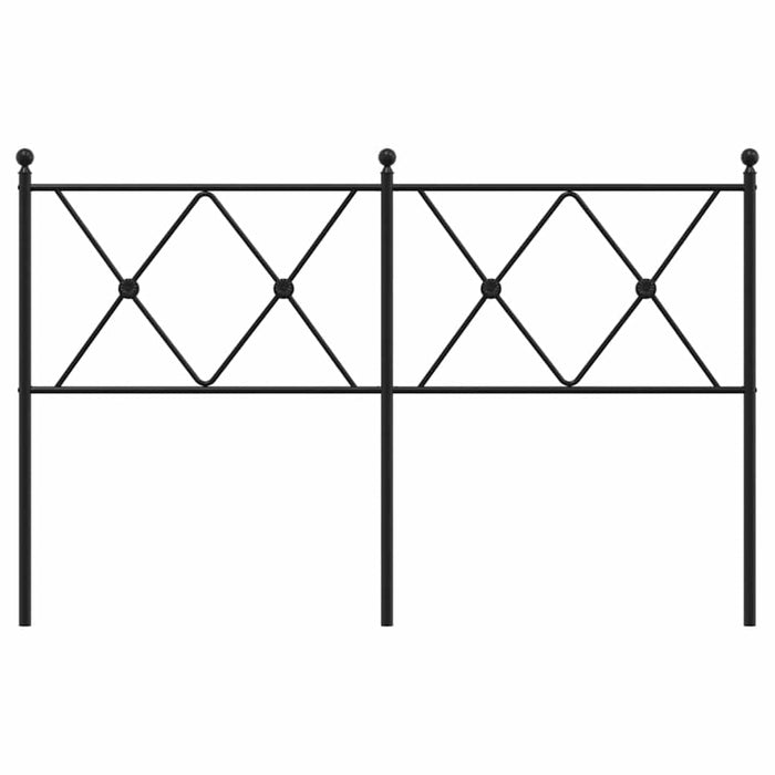 Tăblie de pat de schimb metalică, negru, 137 cm WALTI