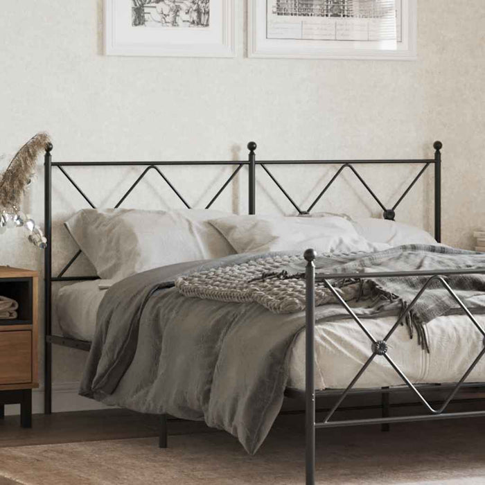 Tăblie de pat de schimb metalică, negru, 160 cm - WALTI WALTI