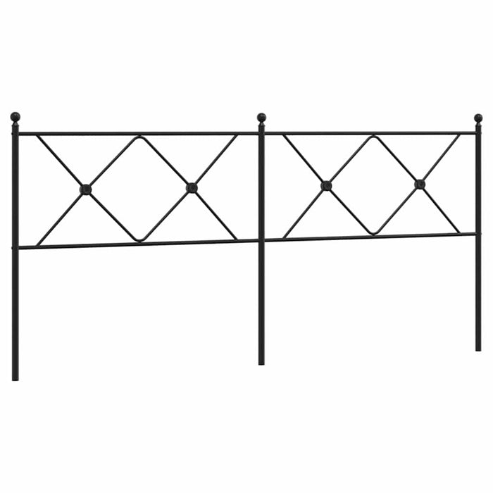 Tăblie de pat de schimb metalică, negru, 180 cm WALTI