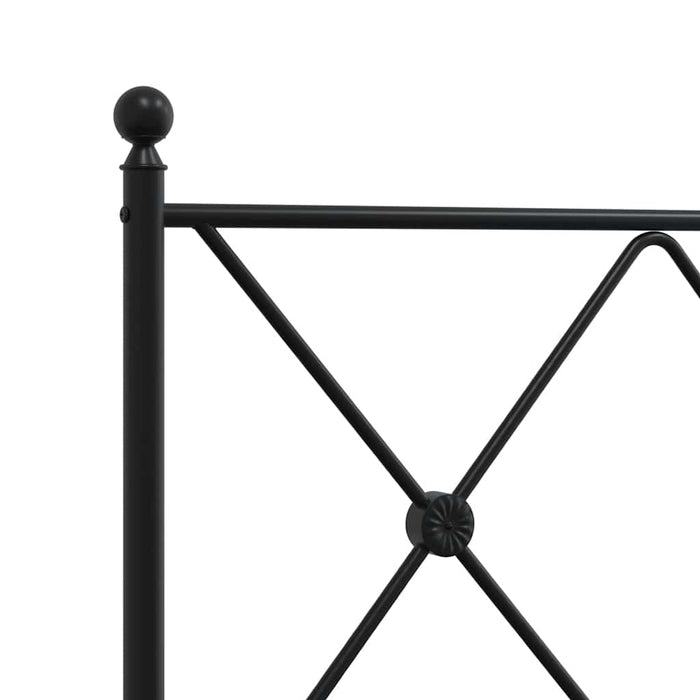Tăblie de pat de schimb metalică, negru, 193 cm WALTI