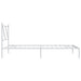 Cadru de pat din metal cu tăblie, alb, 107x203 cm - WALTI WALTI