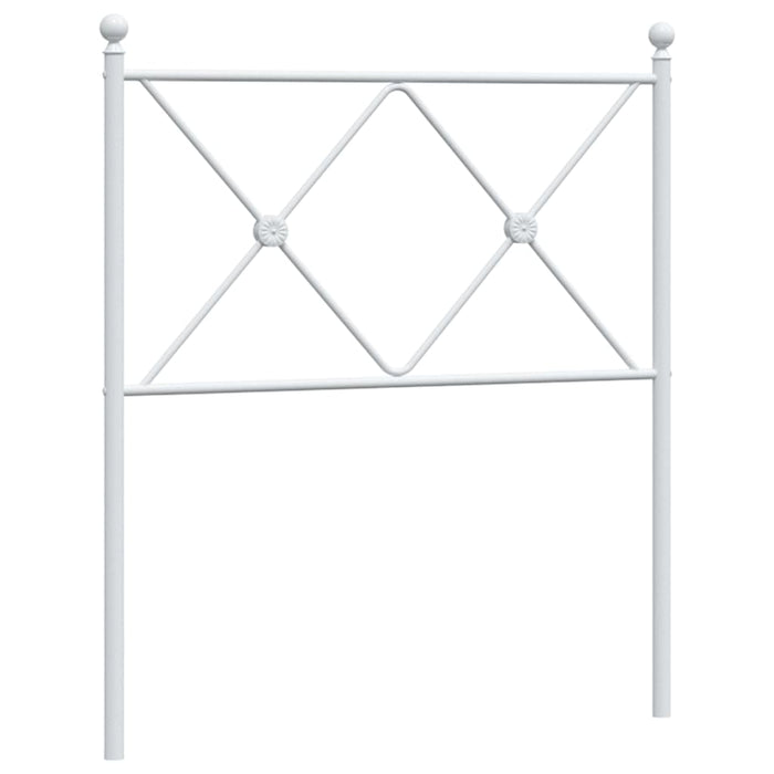Tăblie de pat de schimb metalică, alb, 75 cm WALTI