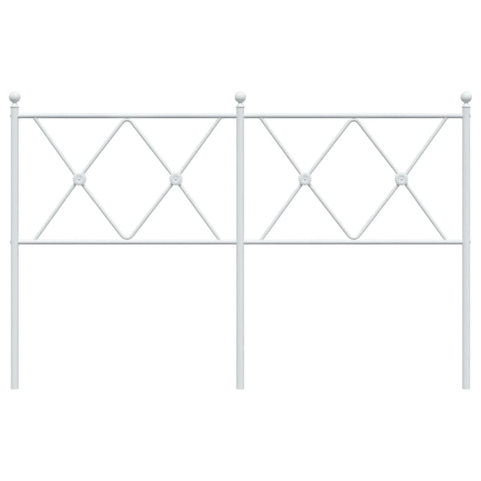 Tăblie de pat metalică, alb, 137 cm - WALTI WALTI