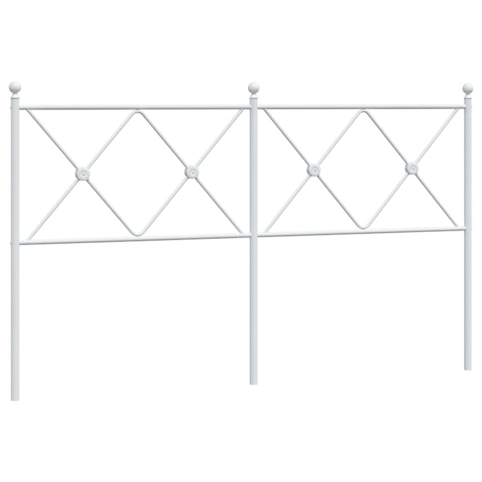 Tăblie de pat de schimb metalică, alb, 150 cm WALTI