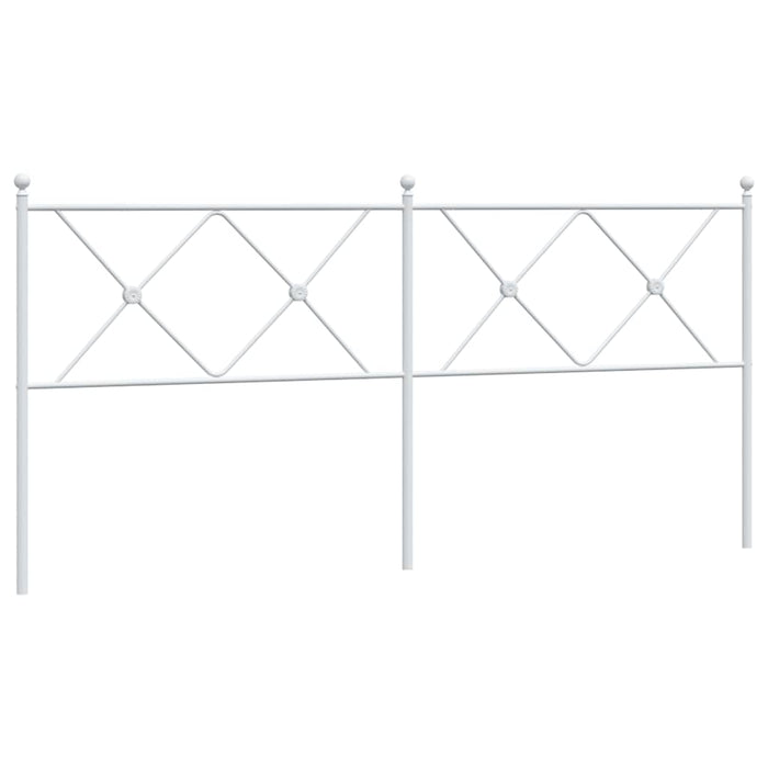 Tăblie de pat de schimb metalică, alb, 180 cm WALTI