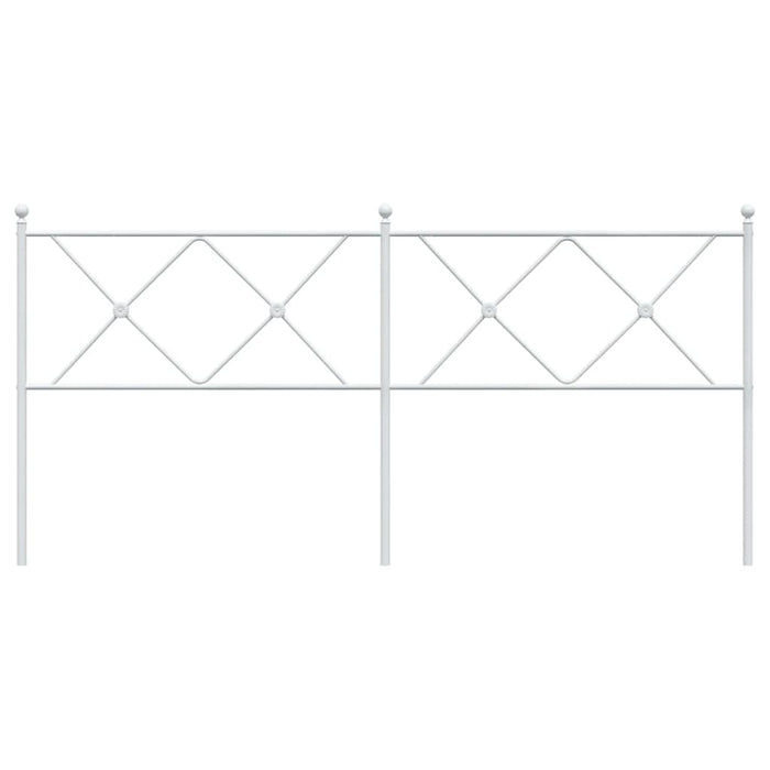 Tăblie de pat de schimb metalică, alb, 180 cm WALTI