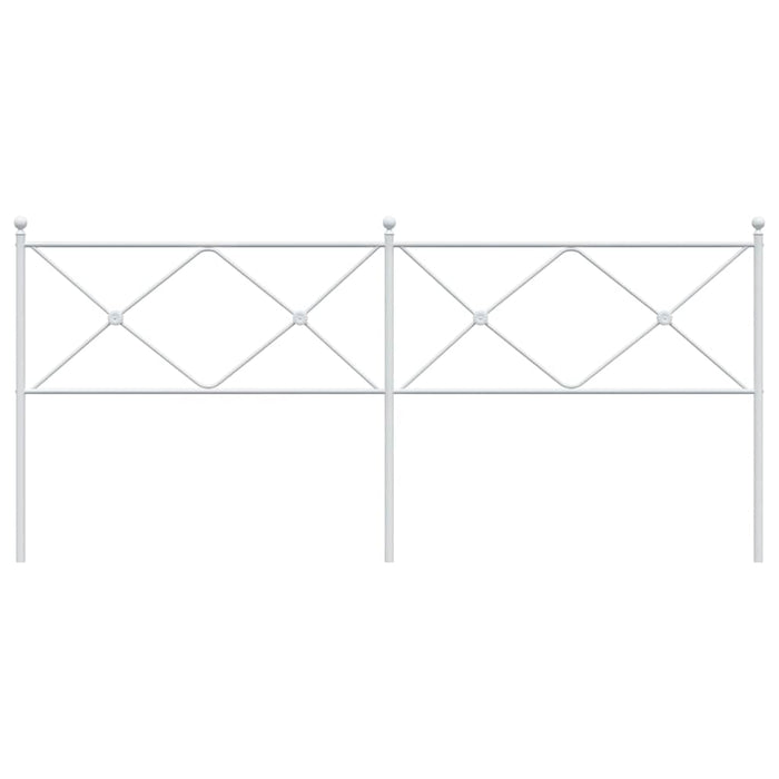 Tăblie de pat de schimb metalică, alb, 193 cm WALTI