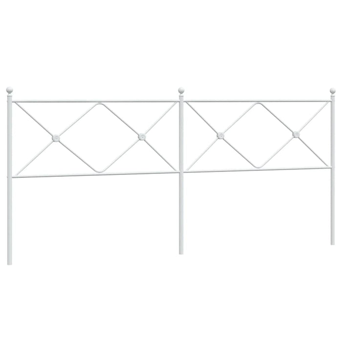 Tăblie de pat de schimb metalică, alb, 200 cm WALTI