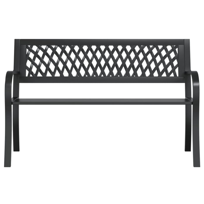 Bancă de grădină din oțel, negru, 120 cm - WALTI WALTI