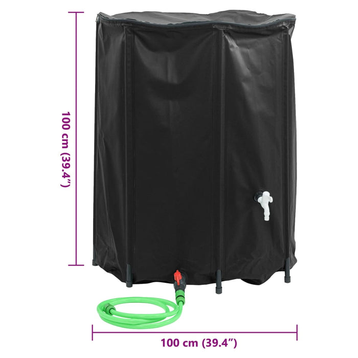 Rezervor de apă cu robinet, pliabil, 750 L, PVC - WALTI WALTI
