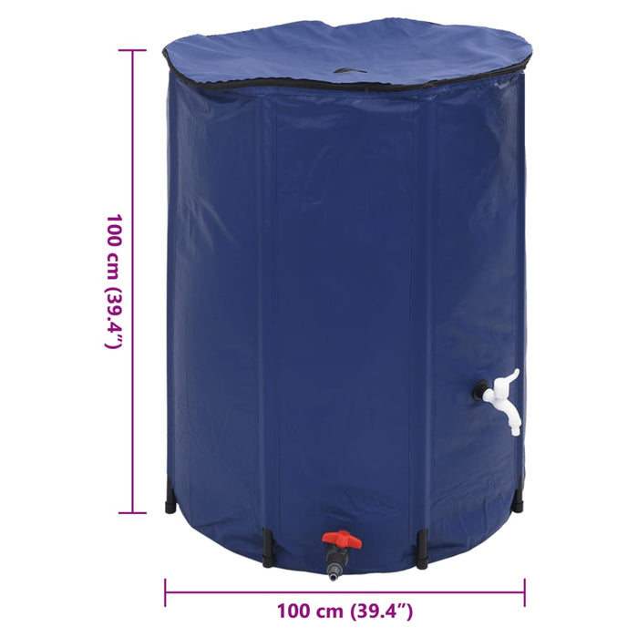 Rezervor de apă cu robinet, pliabil, 750 L, PVC - WALTI WALTI